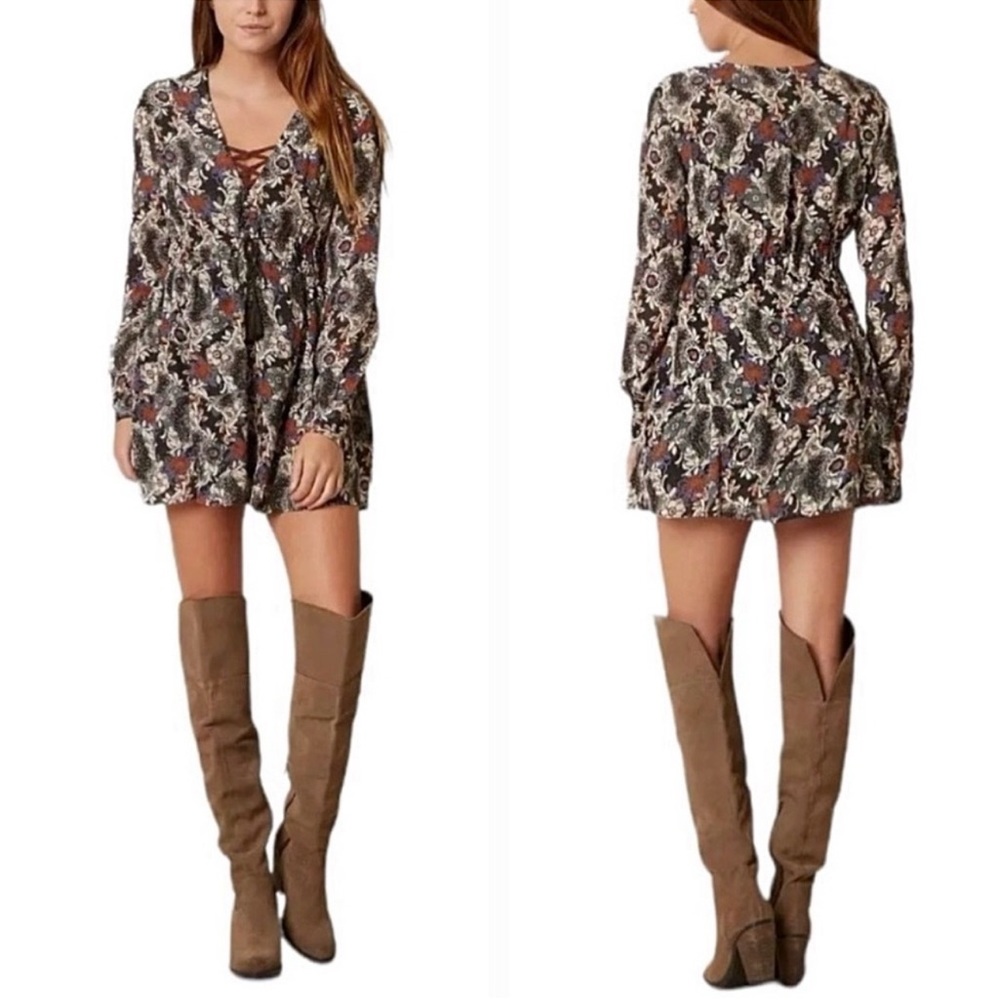 Free People Stealing Fire Tunic Dress size large